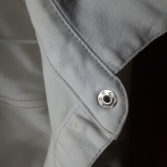 Free People Dynamite white denim shirt dress size XS - Picture 9 of 10